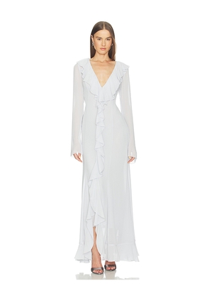Camila Coelho Lelia Maxi Dress in Baby Blue. Size L. Also in M, S, XL, XS, XXS.