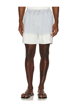 Agua Bendita Cece Shorts in Baby Blue. Size 32. Also in 30, 34, 36, 38.