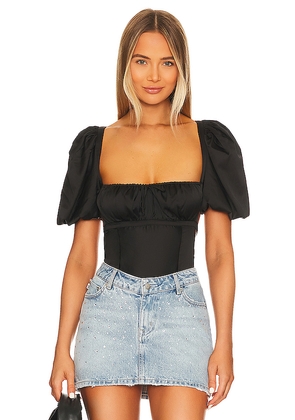 For Love & Lemons Dany Bodysuit in Black. Size XS. Also in XL.