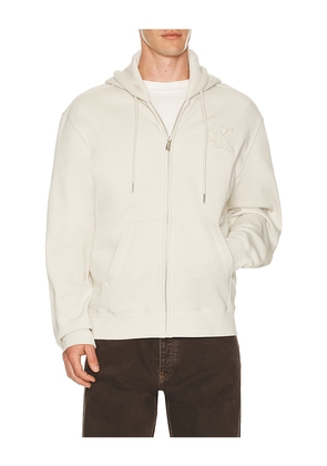 Calvin Klein Fleece Full Zip Hoodie in Grey. Size S. Also in L, XL/1X.