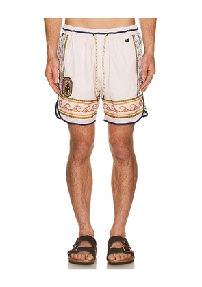 Agua Bendita Liam Trunks in Cream. Size 32. Also in 30, 34, 36, 38.