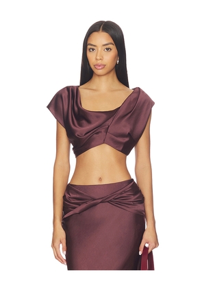 Arcina Ori Andi Top in Brown. Size M. Also in XS, S, L, XL.