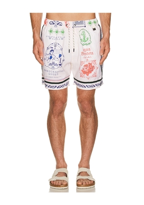 Agua Bendita Joe Trunks in Cream. Size 32. Also in 30, 34, 36, 38.