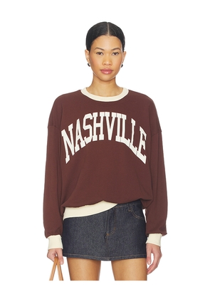 DAYDREAMER x REVOLVE Nashville Colorblock Oversized Sweatshirt in Brown. Size L/XL. Also in S/M.