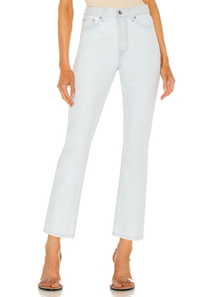 GRLFRND Karolina High Rise Straight Crop Jeans in Denim-Light. Size 32. Also in 31.
