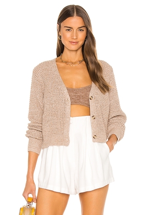 John & Jenn by Line Miles Cardigan in Taupe. Size M. Also in XS, L, XL.