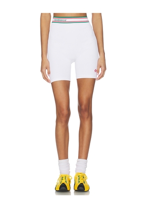 Casablanca Seamless Short in White. Size S/M. Also in L/XL.