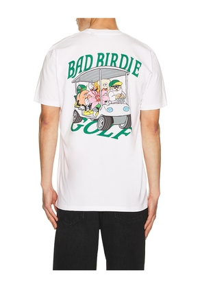Bad Birdie Squad to the Masters Tee in White. Size L. Also in M, S, XL/1X.
