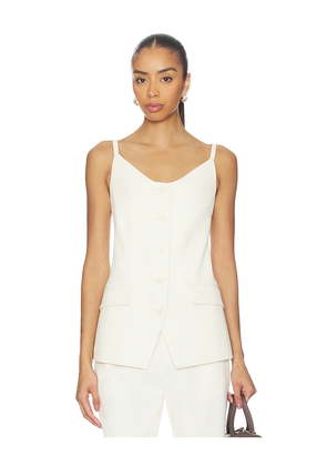 Elodie the Label Isolde Vest in Cream. Size L. Also in S, XS, M, XL.