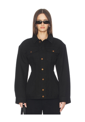 AGOLDE Myra Jacket in Black. Size M. Also in XS, S, L.