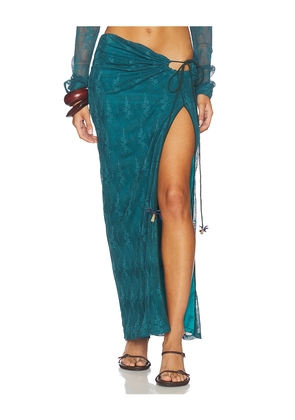 AZULU Frankie Skirt in Teal. Size M. Also in L, S.