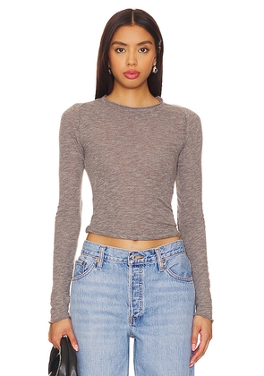 Free People x We The Free Be My Baby Long Sleeve In Heather Grey in Grey. Size M. Also in L, XL.