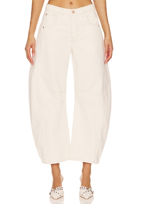 Free People x We The Free Good Luck Mid Rise Barrel Jeans in Cream. Size 26. Also in 27, 28, 30, 31, 32, 29.