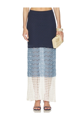 AZULU Topanga Skirt in Blue. Size M. Also in L, S, XS, XXS.