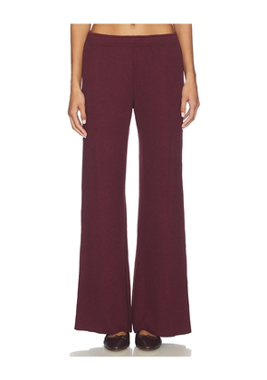 Bobi Wide Leg Drawstring Pant in Purple. Size M. Also in XS, S.