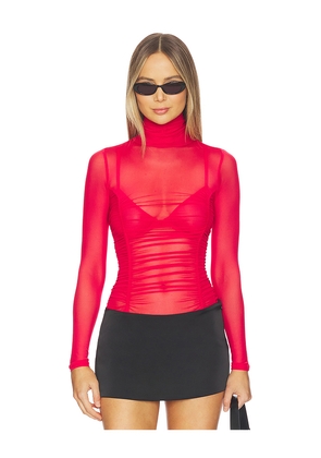 AFRM Nixie Bodysuit in Red. Size L. Also in S, XXS, XS, M, XL.