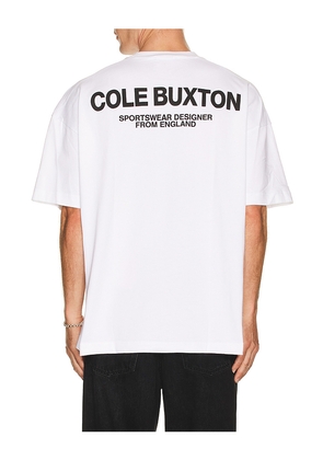 Cole Buxton Sportswear T-Shirt in White. Size M. Also in S, L, XL/1X.