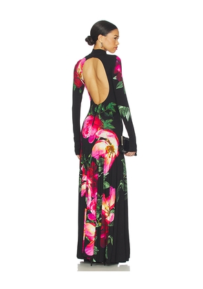 Alice + Olivia Augusta Turtleneck Maxi Dress in Black. Size 10. Also in 12, 2, 4, 6, 8.