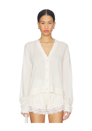 Eterne Walt Cardigan in Cream. Size L/XL. Also in XS/S, M/L.