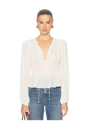 Camila Coelho Lysette Top in Ivory. Size M. Also in XS, S, L, XL.