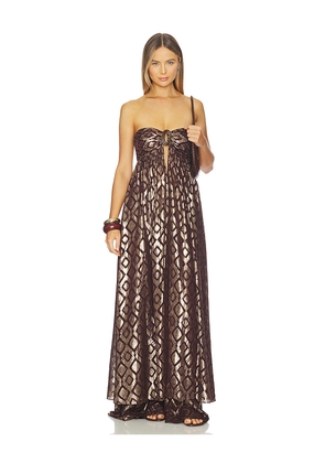 Alexis Izza Top in Brown. Size L. Also in XS, S, M, XL.