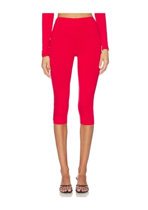 AFRM Ettie Capri Legging in Red. Size L. Also in S, XXS, XS, M, XL, XXL, 2X.