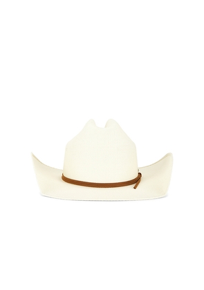 Brixton Laredo Straw Cowboy Hat in Cream. Size L. Also in M, XL.