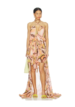 Alexis Gisela Dress in Pech. Size L. Also in XS, S, M, XL.