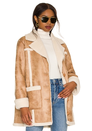 House of Harlow 1960 x REVOLVE Lowelle Coat in Tan. Size M. Also in S, XS, L, XL.