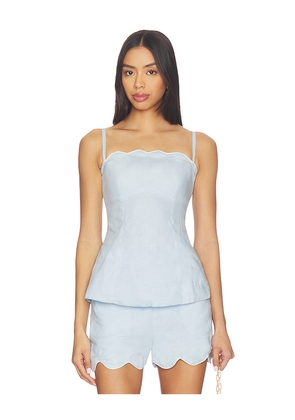 Ancora Yavira Top in Baby Blue. Size M. Also in S.