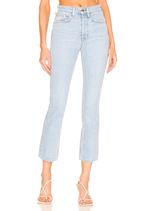 GRLFRND Karolina High Rise Straight in Blue. Size 30. Also in 29, 31.