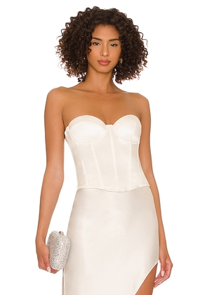 fleur du mal Hamptons Bustier in Ivory. Size XS. Also in L.