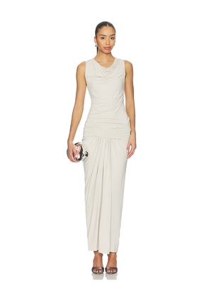 Entire Studios Drape Dress in Light Grey. Size M. Also in L, S, XS, XXS.