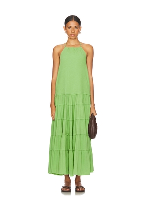 Free People x free-est Somewhere Sunny Maxi Dress in Green. Size XL. Also in L.