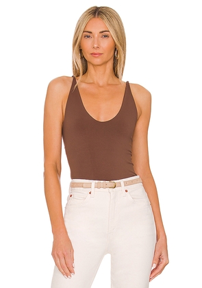 Free People Seamless V Neck Cami in Chocolate. Size M/L. Also in XS/S.