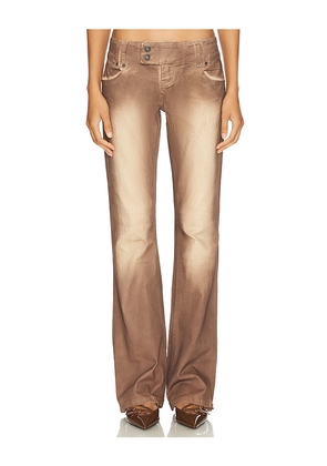 Jaded London Slim Stretch Bootcut Jeans in Pink. Size 26. Also in 24, 28, 30, 34.