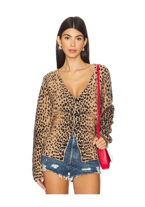 Jaded London Chuck Cardigan in Brown. Size M. Also in XS, L.