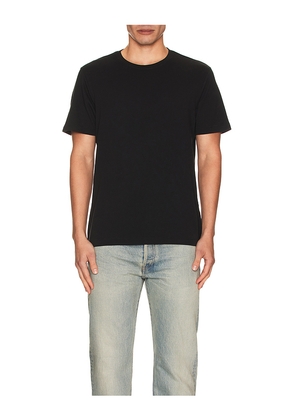 FRAME Duo Fold Tee in Black. Size L. Also in S, M, XL/1X, XXL/2X.