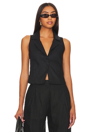 FAITHFULL THE BRAND Gabriel Top in Black. Size XL. Also in S.