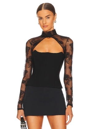 fleur du mal Bouquet Lace Shrug in Black. Size M. Also in XS, S.