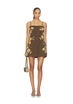 HEMANT AND NANDITA Mini Dress in Brown. Size M. Also in XXS, XS, S, L, XL.