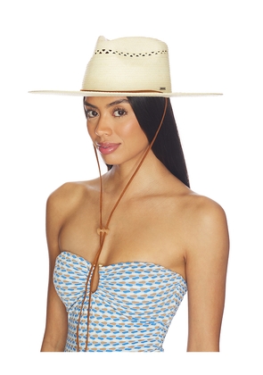 Brixton Beck Straw Rancher Hat in Neutral. Size L. Also in M, S, XS.