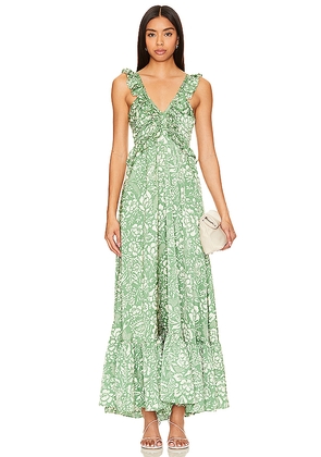 HEARTLOOM Galeta Dress in Green. Size M. Also in L, XL.