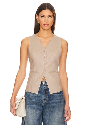HEARTLOOM Silvie Vest in Tan. Size M. Also in XS, S, L, XL.