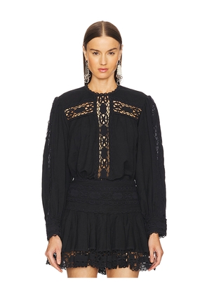 Isabel Marant Etoile Valmira Blouse in Black. Size 38/6. Also in 36/4.