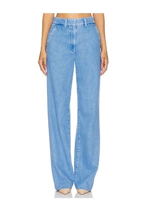 Favorite Daughter The Fiona Denim Trouser Jeans in Denim-Light. Size 12. Also in 8.