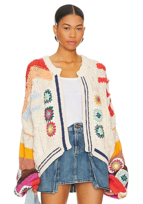 Free People Clear Skies Cardi in Cream. Size S. Also in M, L, XS, XL.