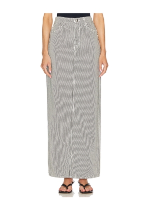 GRLFRND Amara Maxi Pencil Skirt With Back Slit in Black. Size 24. Also in 23.