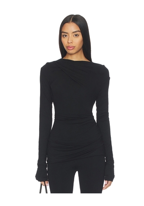 Entire Studios Drape Top in Black. Size M. Also in L, S, XXS.