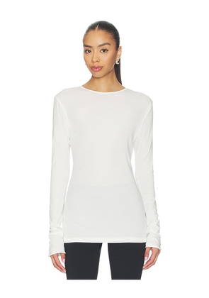 Entire Studios Sheer Long Sleeve Top in White. Size M. Also in XS, S.